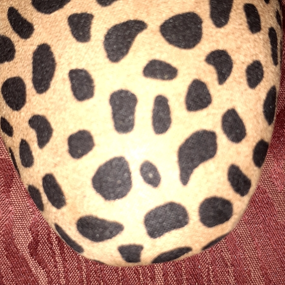 AFEETSING LEOPARD LOAFERS/FLATS BALLET ROUND TOE WITH BLACK BOW WOMEN'S SIZE 9 - Picture 7 of 12